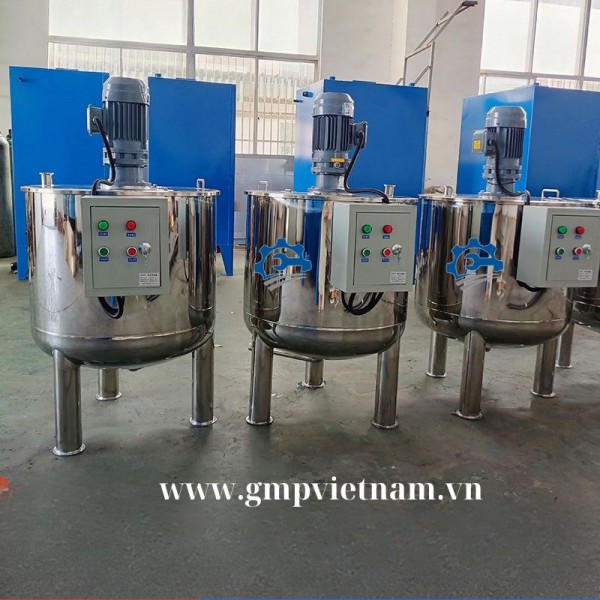 Máy trộn mỹ phẩm, bồn trộn chất lỏng công nghiệp chính hãng